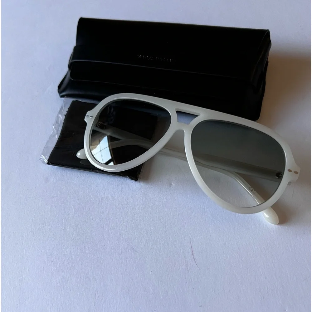 ISABEL MARANT IM0006/S SZJPR NAYA SUNGLASSES PILOT SHAPE IN IVORY NEW WITH CASE